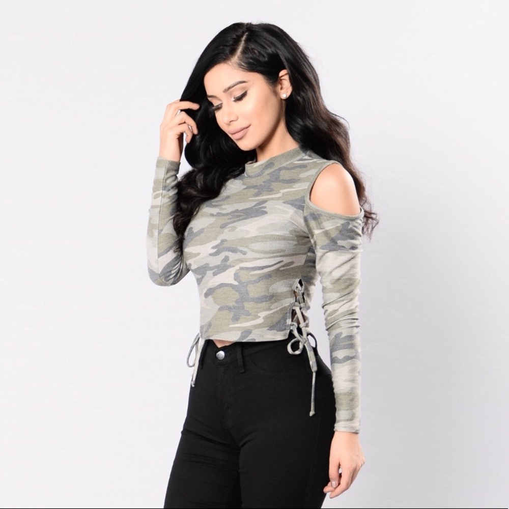 Fashion Nova Camo Crop Top🍃