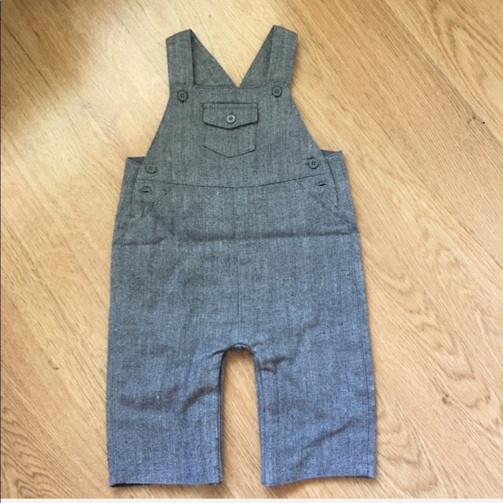 🤖FAO grey tweed overalls