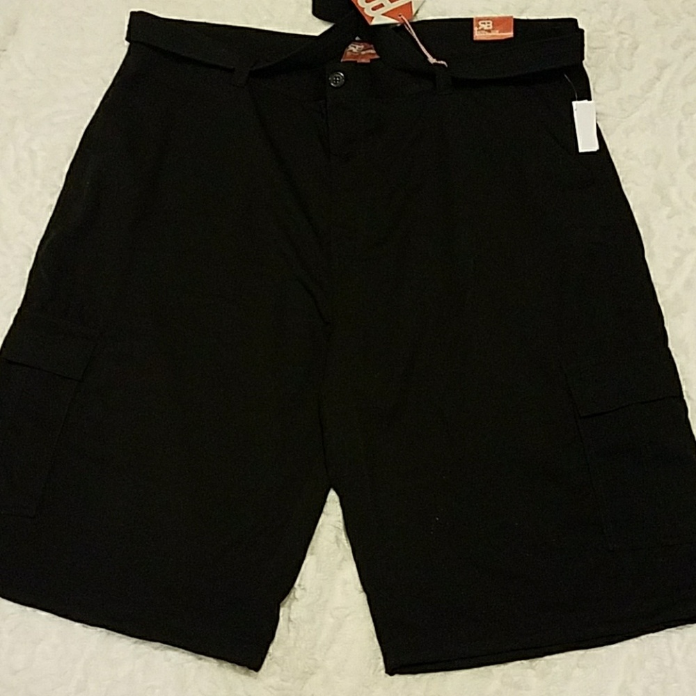 Men's black shorts