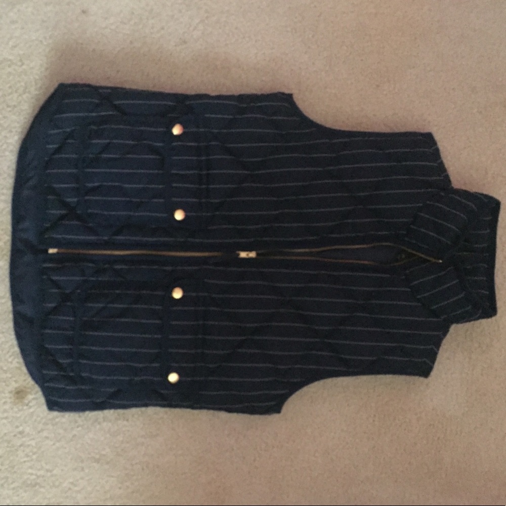 j crew navy vest - Picture 1 of 3