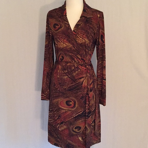 peacocks wrap dress