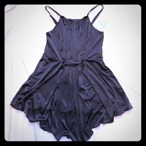 NWT Forever 21 shiny gray babydoll cami