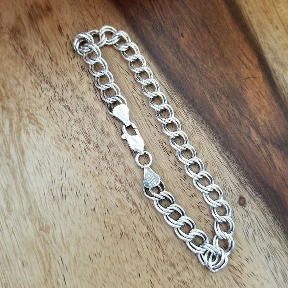 Jewelry - 925 Silver Double-Link Bracelet