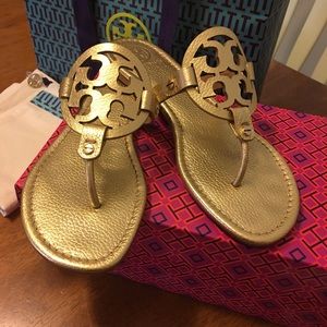WORN ONCE TORY BURCH MILLER SANDALS!!!!