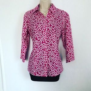 Chico’s polka dots button-down