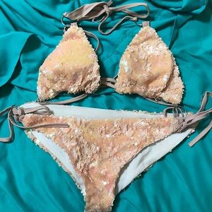 Sequin swim suit