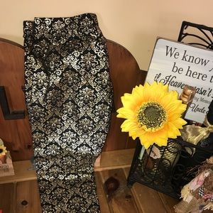 Festive metallic leggings