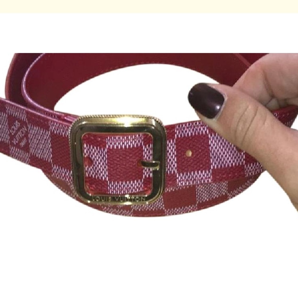 Louis Vuitton Belt red