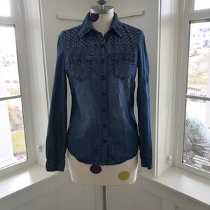 Jean button up
