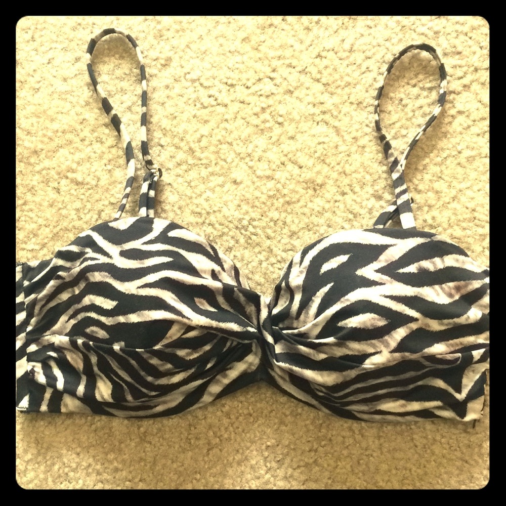 H&M Tiger Striped Bikini Top