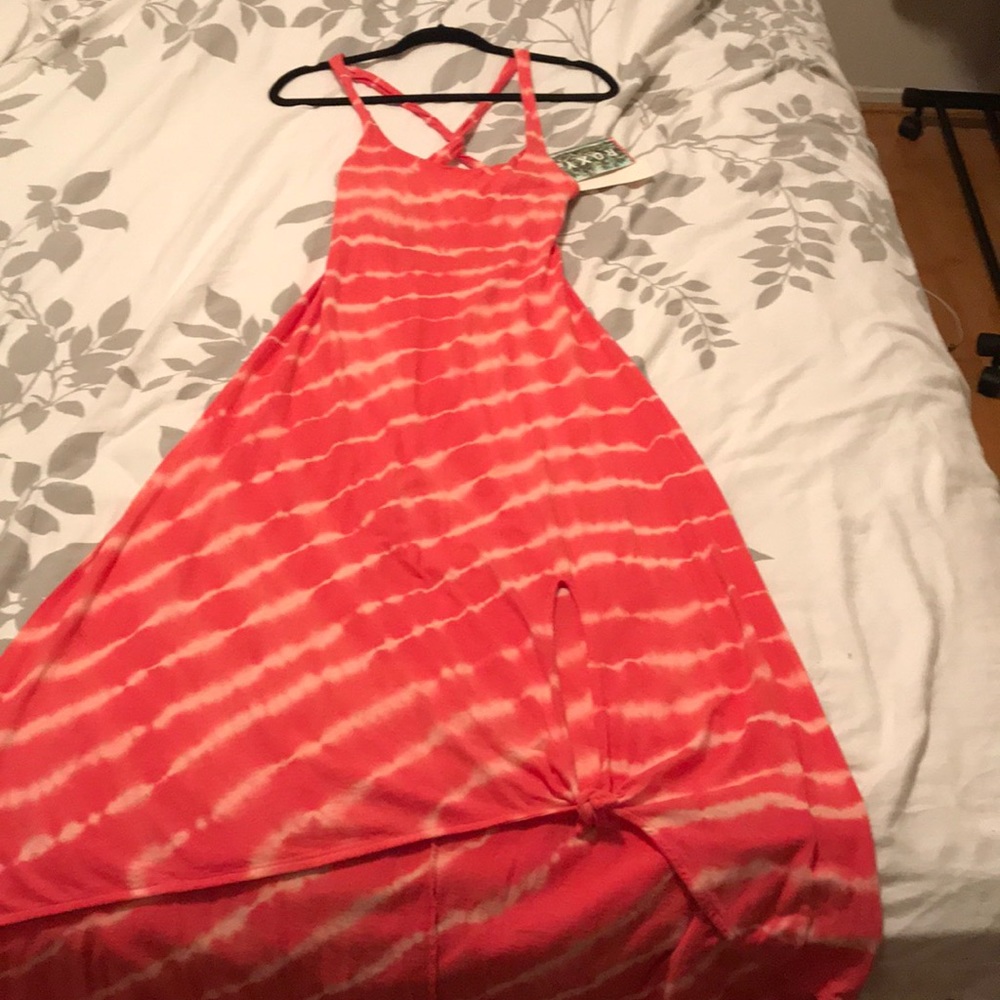 Salmon Roxy sun dress