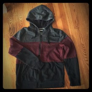 Gray, Red, & Black Tony Hawk Zip up Hoodie