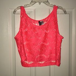 Tank Tops with an open weave.