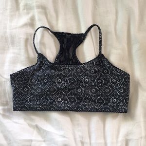 Abercrombie kids lace trim bralette