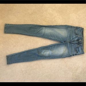 American Eagle high rise jegging light blue wash