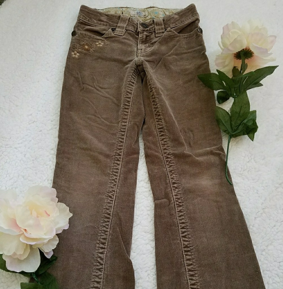 Girls tan corduroy pants
