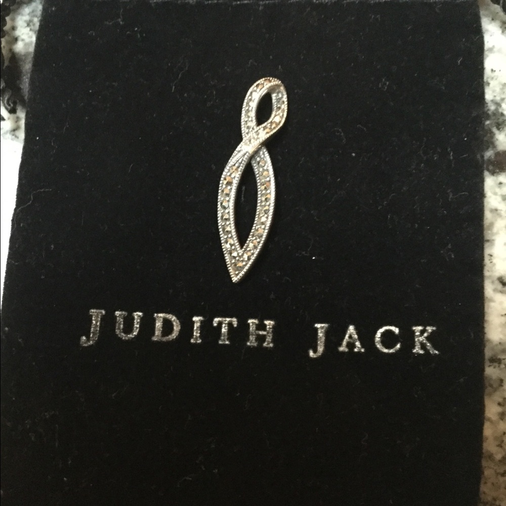Judith Jack Silver Marcasite Pendant