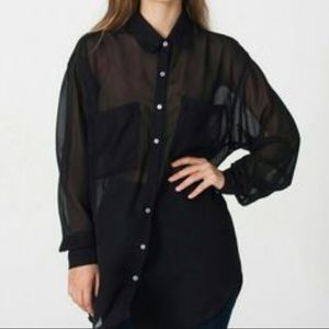 American Apparel chiffon blouse