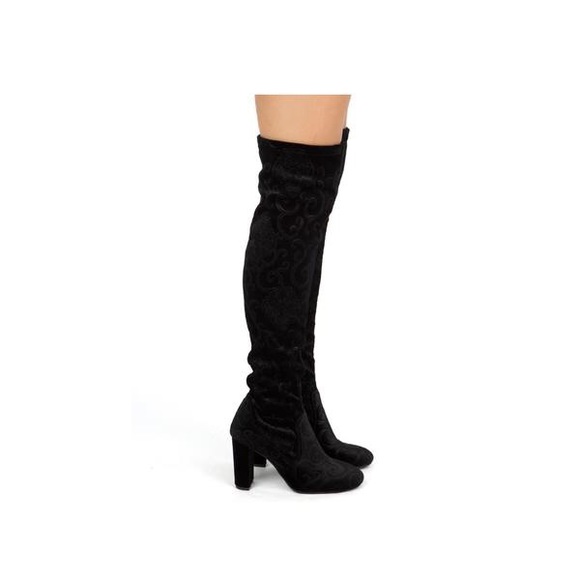 •LAST 1• Victoria Velvet Over The Knee Boot - Picture 4 of 8