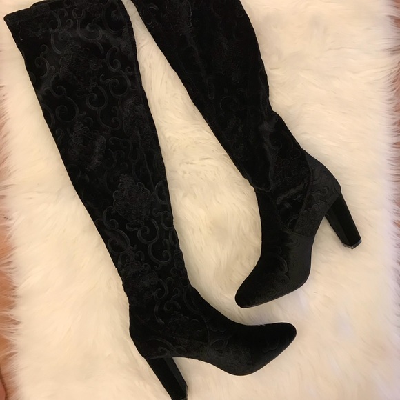 •LAST 1• Victoria Velvet Over The Knee Boot - Picture 8 of 8