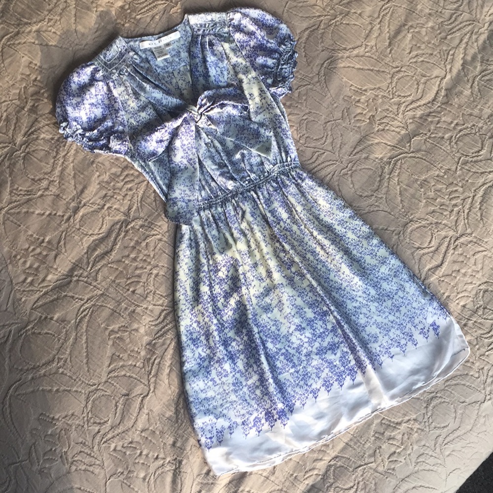 Max Studio Blue Floral Print Dress