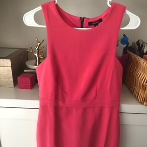 Pink back zip dress