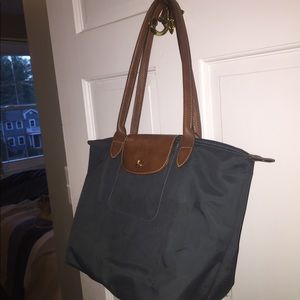 Longchamp graphite color tote