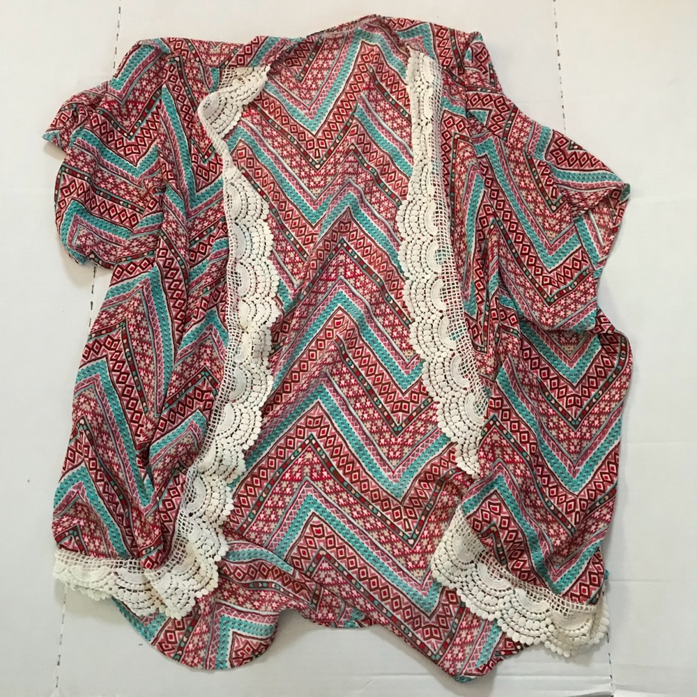 Liberty Love Chevron Kimono