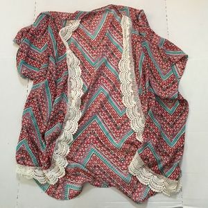 Liberty Love Chevron Kimono