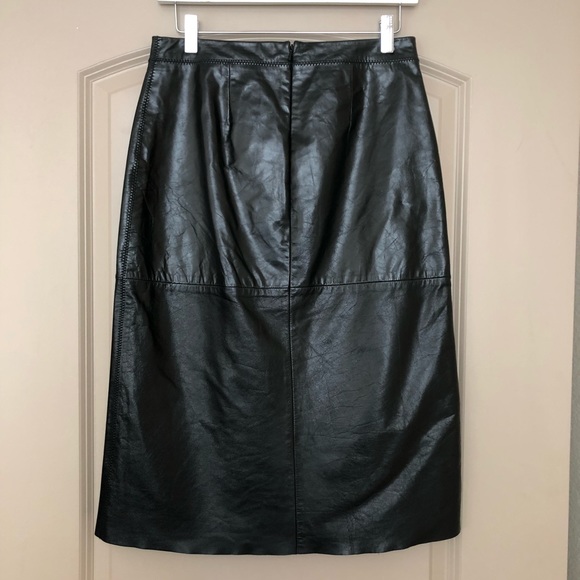 Gap high waisted leather pencil skirt - Picture 3 of 4