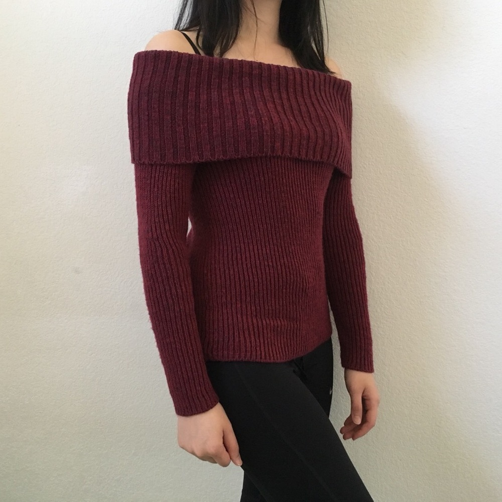 Hollister off the shoulder sweater