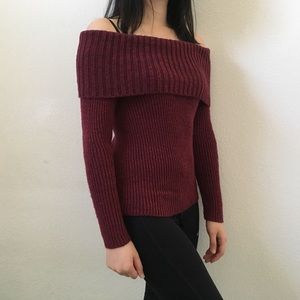 Hollister off the shoulder sweater
