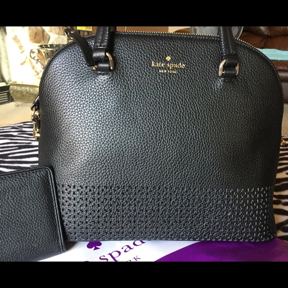 kate spade Handbags - ♠️KATE SPADE Domed satchel w/laser cut detail