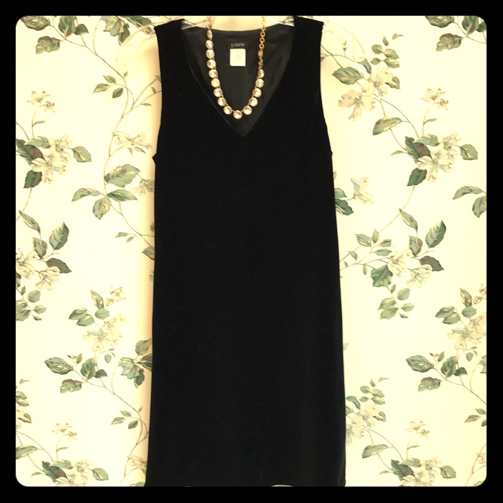 JCrew little black velvet dress - sz2