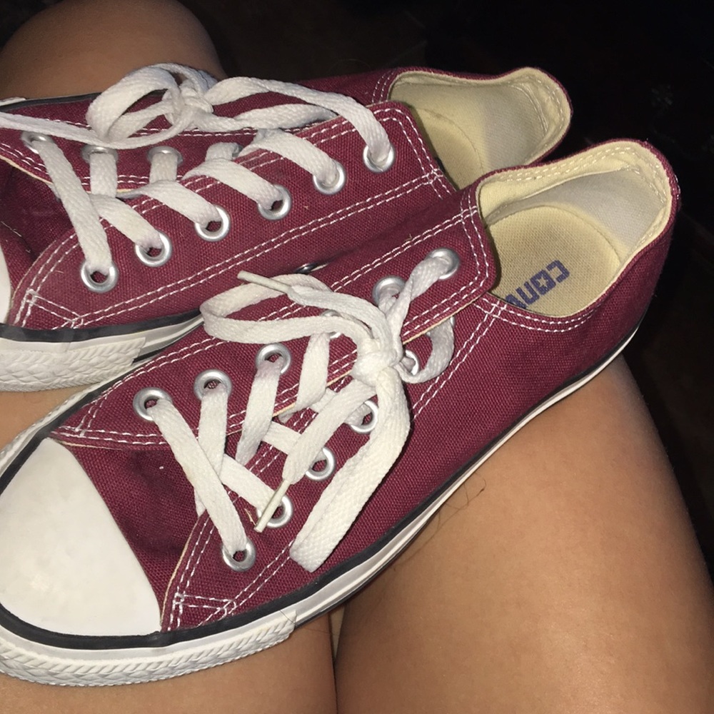Maroon Converse