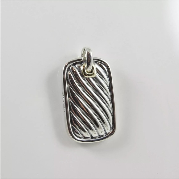 David Yurman dog tag necklace charm - Picture 2 of 8