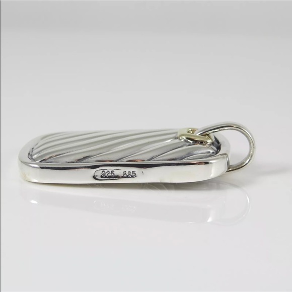 David Yurman dog tag necklace charm - Picture 3 of 8
