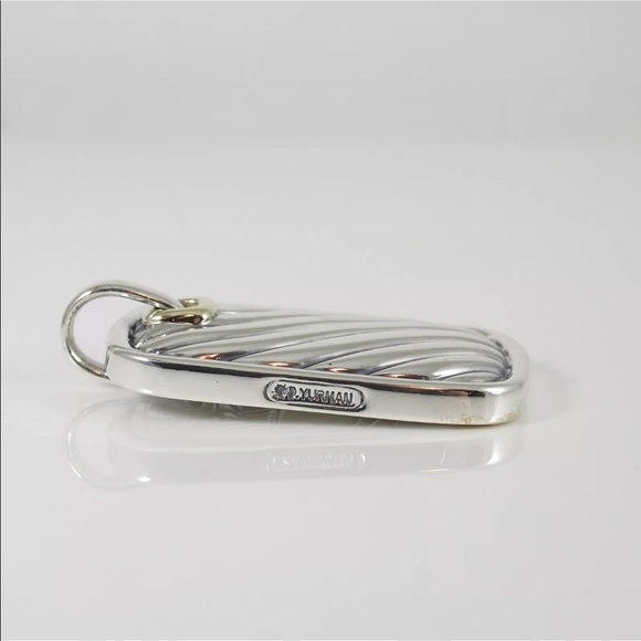 David Yurman dog tag necklace charm - Picture 5 of 8