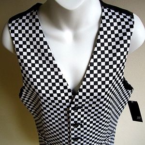 J. Ferrar Men's Checkered Vest NWT Small