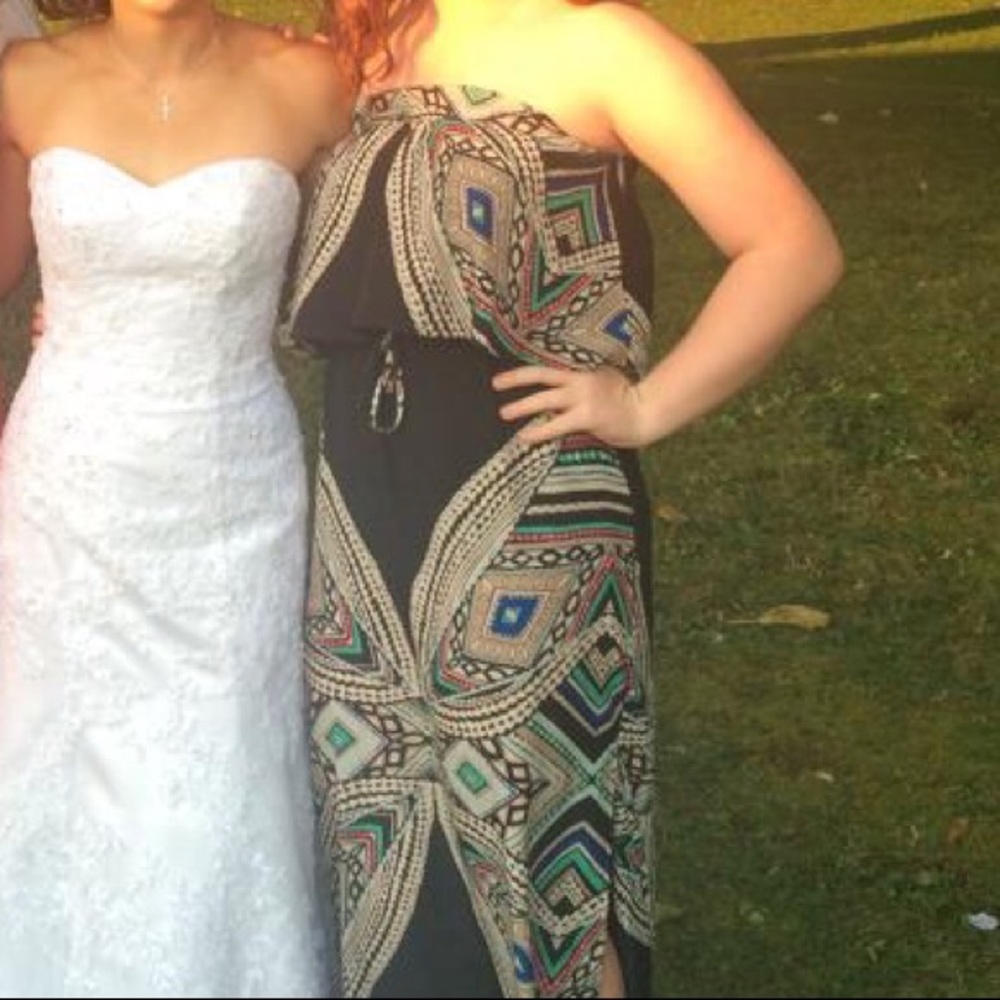Women’s Strapless Tribal Print Multicolor Maxi Dress | Target Xhilaration