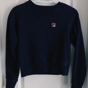 Urban Outfitters Vintage FILA Navy Sweatshirt