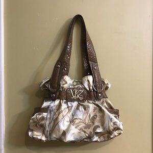 Kathy Van Zeeland brown patterned shoulder bag