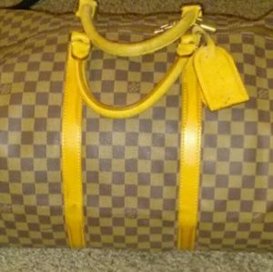 Louis Vuitton Damier Ebene keepall 50 Travel bag.