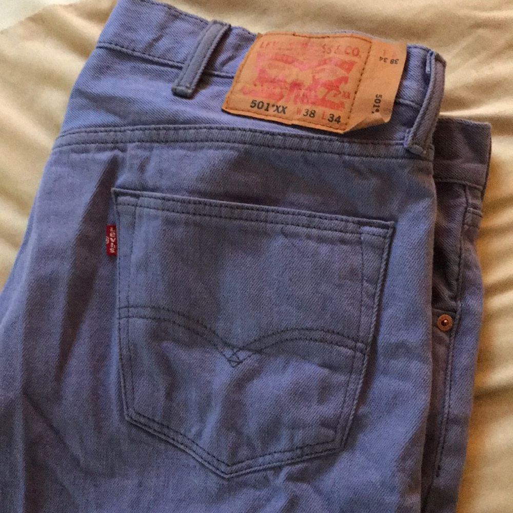 Men’s 501 Purple Levi Jeans : @Levis