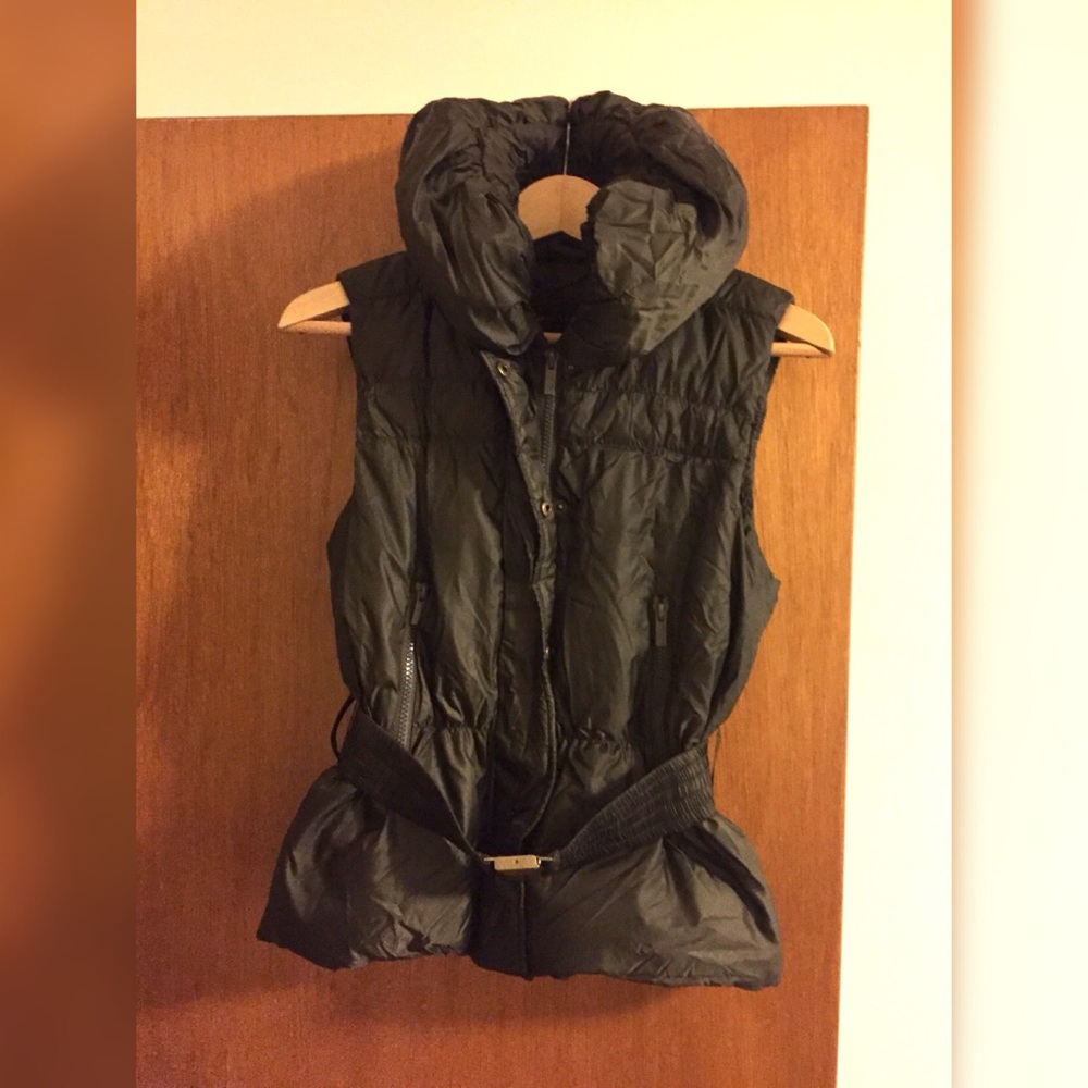 BCBG MaxAzria Olive Duck Down Vest
