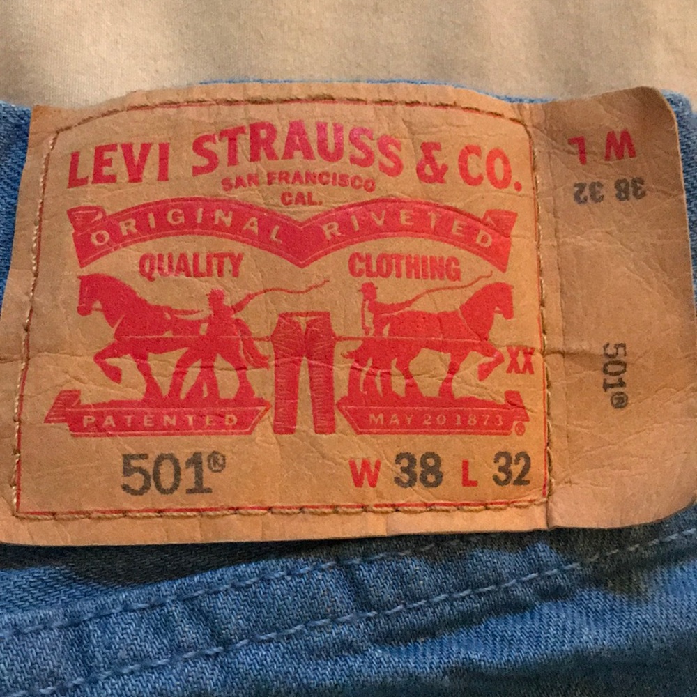Men’s 501 Blue Levi Pants : @Levis