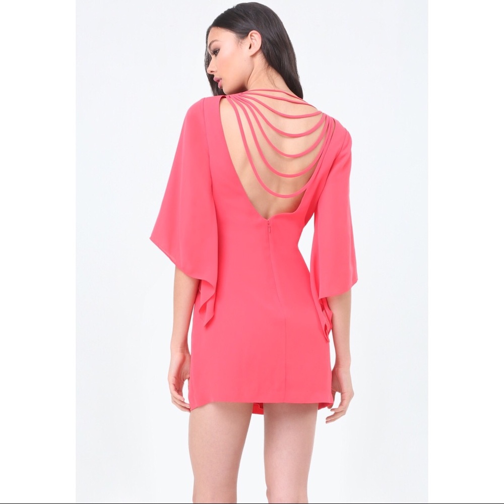 FLARE SLEEVE SHIFT DRESS