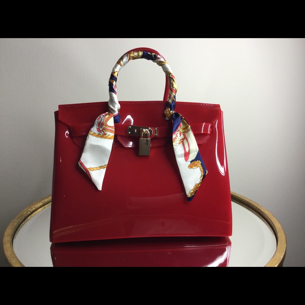 New Oxblood Jelly Satchel