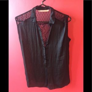 Black Sleeveless Blouse