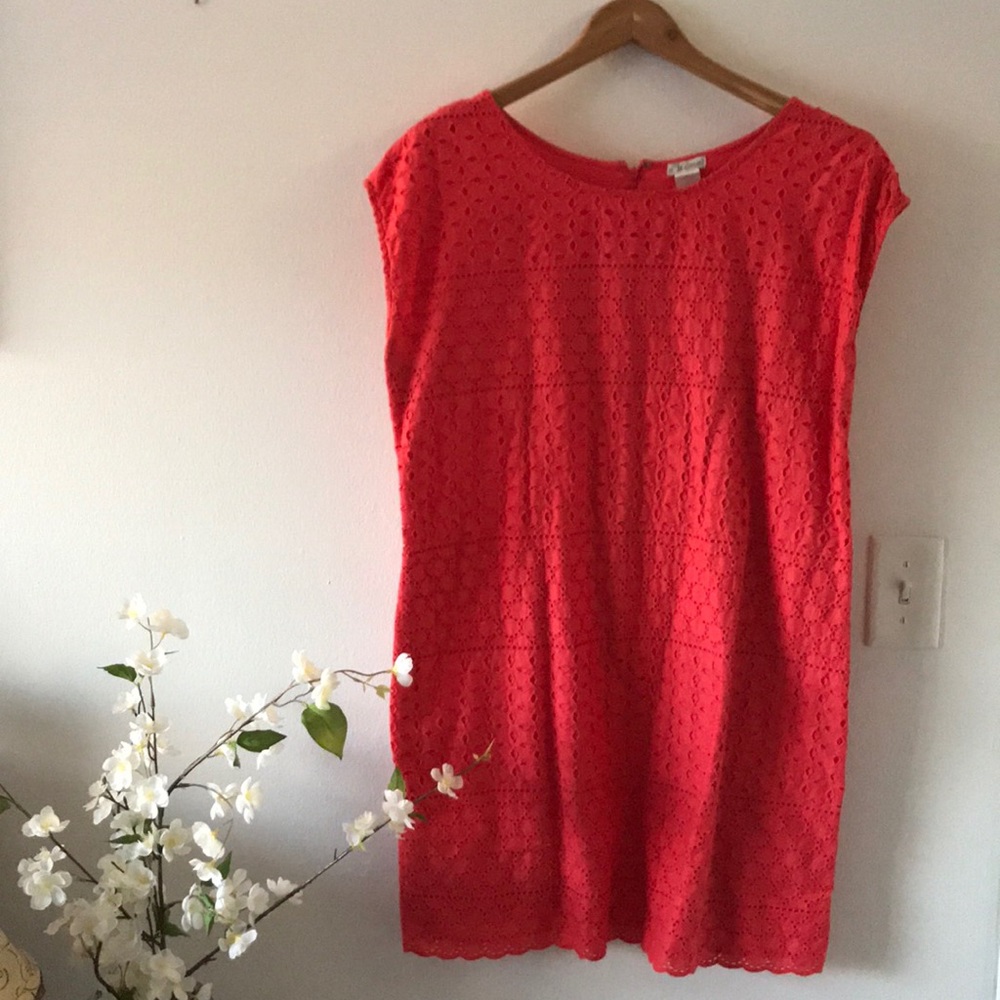 Beautiful coral lace dress